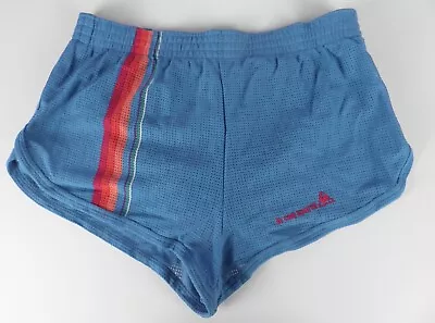 True Vintage Unused Stock Le Coq Sportif Mesh Running Sports Shorts Blue 33-34  • £15