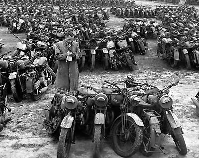 1946 WW2 MILITARY MOTORCYCLES UP FOR AUCTION In Packs Of 5 PHOTO  (184-W) • $11.97