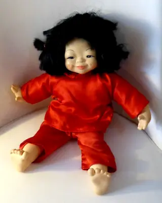 Jmb Jacobsen Vintage Mieler Dolls Oriental Plush Plastic Toy - Mi Hong Kong • $19.20