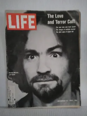 Life Magazine Charles Manson Sharon Tate Love & Terror Cult December 19 1969 • $46.75