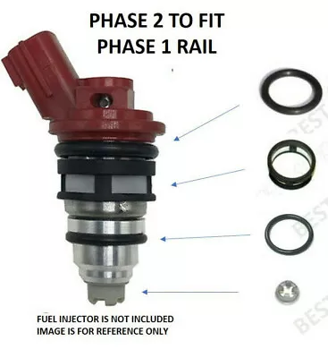 $6.99 • Buy Fuel Injector Repair Kit For 1990-1993 NISSAN Z32 300ZX 3.0L V6 270cc PHASE 2