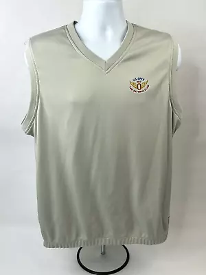 Nike Golf Sweater Vest Mens Large Gray Pullover V-Neck US Open 2012 Olympic Club • $24.88