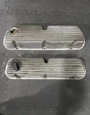 ⭐⭐️ Mustang F150 5.0 5.8 260 289 302 351w Powered By Ford Aluminum Valve Covers • $189.45