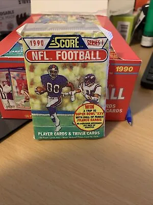 $2.79 • Buy 1990 Score Football Series 1 - (1) Sealed Pack - Unopened - Pack Of 16 Cards 
