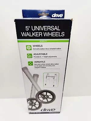 $22.99 • Buy DRIVE MEDICAL SUPPLY 5  Universal Walker Wheels 10109 - 350 Lb Weight Limit NEW