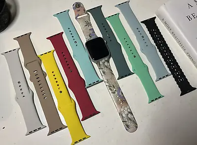 IPhone Watch Silicone Band Strap Series 7 6 5 4 3 2 1 SE 38/40mm 42/44-45mm • $5