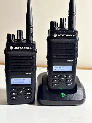 (2) MOTOROLA XPR3500 UHF 403-512 Portable Radios W/display 128 Ch USED • $256