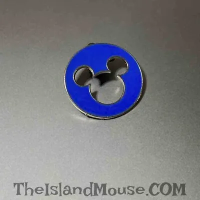 Disney Mickey Head Icon Blue Cutout Pin (U7:78076) • $2.95