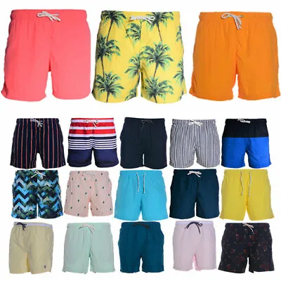 Mens Swimming Board Shorts Swim Surf Shorts Trunks Swimwear Beach Wear Quick Dry • £6.49