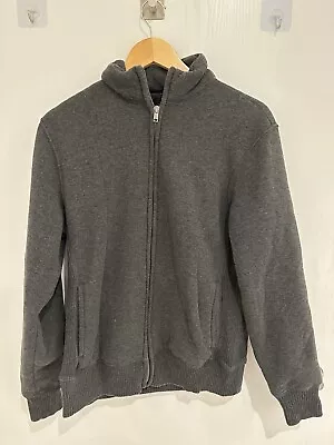 Gap Full Zip Fleece Mens Small Grey Used But Good Condition Thick And Warm • £2