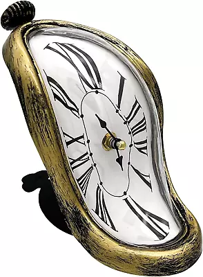 Melting Clock Salvador Dali Melted Clock Decor Art Inspired Wall Clock Funny Cre • $22.49