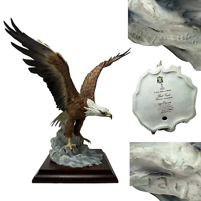 70s Kaiser Bald Eagle Wolfgang Gawantka LE 247/1500 Hand Painted West Germany • $850