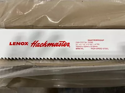 Lenox Hackmaster Hacksaw Blades - 30  X 2-1/2  X .100  - 4 TPI - #22086 • $16