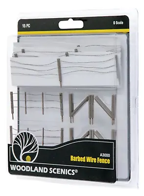 New Woodland Wire Fence O Scale Barbed A3000 • $21.33