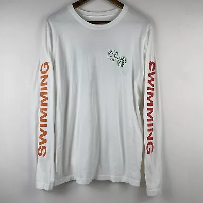 Mac Miller Swimming Shirt Adult Medium Official Long Sleeve Tour Hip Hop Rap Men • $19.99