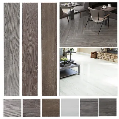 36 Planks DIY PVC Floor Flooring Plank 5.02m² Tile Panels Self-stick Waterproof • £39.95