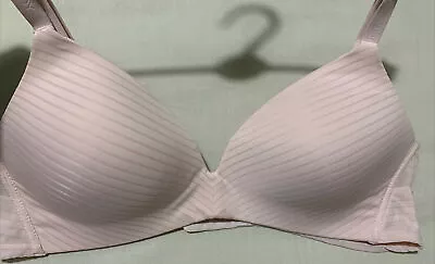 M&S BODY SHAPE DEFINE NON WIRED  NATURAL UPLIFT FULL CUP Bra In PINK Size 34C • £10.99