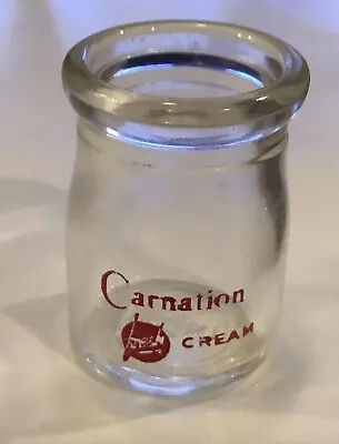 Vintage Mini Carnation Fresh Cream Bottle 2 Inch • $15