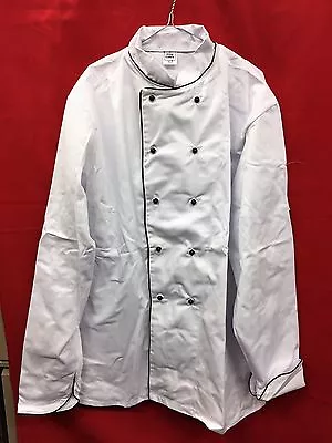 3 X New White Unisex Chef Jackets (Professional/ Fancy Dress) • £15.99