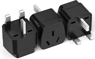 Australia To UK Plug Adaptor 3 Pack AUS NZ To UK Power Plug Adaptor Australia/ • $24.78