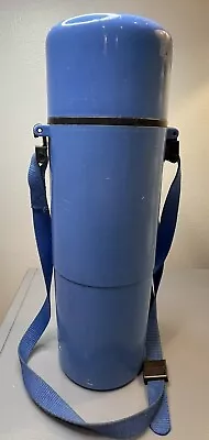 $12.98 • Buy Gott Escort Stainless Steel Lined Vacuum Thermos Bottle Vintage 1 Quart Blue