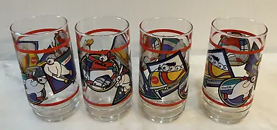 Vintage Coca Cola Winter Bear Glasses 1995 Set Of Four Pre-Owned • $20