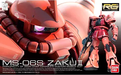 BANDAI - GUNPLA - RG 1/144 Scale - MS-06S ZAKU II • $45.38