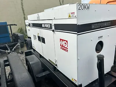 2014 25kVA Multiquip Whisperwatt DCA-25SSIU3 Diesel Generator Trailer Mounted • $12500