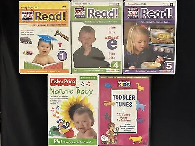 Lot Of 5 Dvds Your Baby Can Read Fisher-Price Nature Baby Toddle Tunes On • $12.92