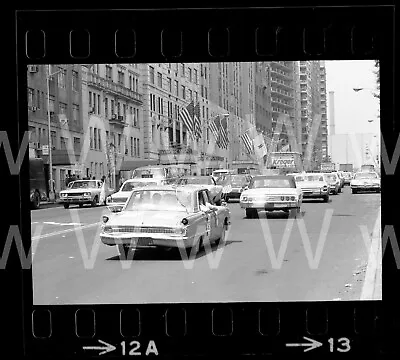 1970 150 Central Park South Hampshire House Manhattan NYC Old Photo Negative B12 • $9.99