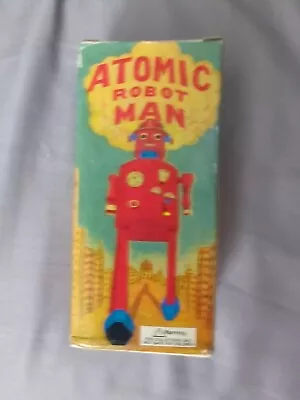 Schylling ATOMIC ROBOT MAN (1997) Tin Key Wind-Up Toy NIB New • $24.95