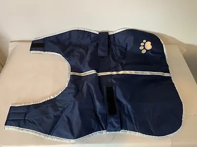Zack & Zoey UM210 30 79 NorEaster Dog Blanket Coat Navy & Plaid - XL • $9.75