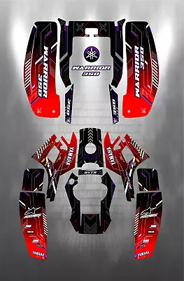 Yamaha Warrior 350 Full Graphics Kit Stikers Decals • $130