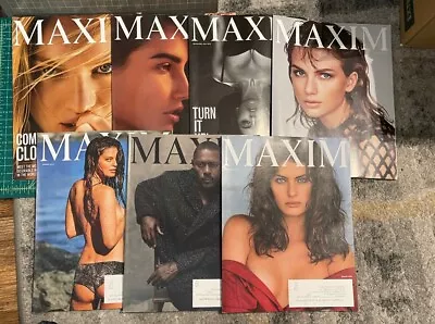 Maxim Magazine Lot Of 7 201-207 March-October 2015 • $0.99