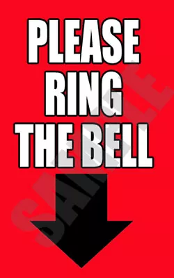 £3.49 • Buy PLEASE RING THE BELL Aluminium Metal Signs Door