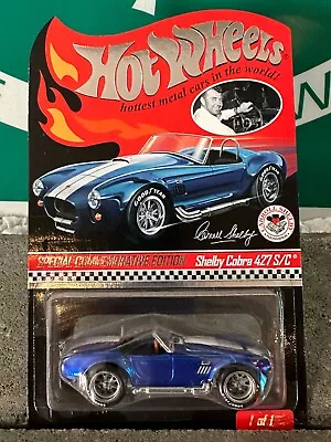 Hot Wheels Club SPECIAL COMMEMORATIVE EDITION Shelby Cobra 427 S/C 1231/4000 • $499.99