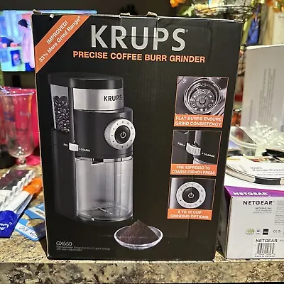 Krups GX550850 Burr Coffee Grinder - Black • $49