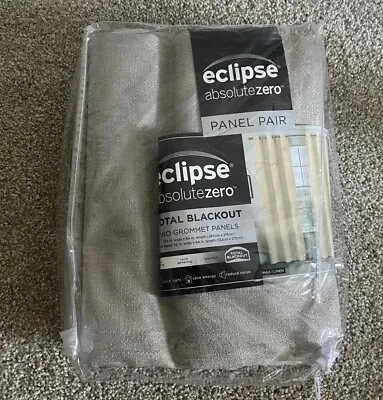 Eclipse Absolute Zero Total Blackout Grommet 2 Panels Closure 52”x84”NICE • $33.33