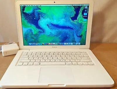 Apple MacBook 13  Inch White A1342 (2009/2010) MacOS 10.13 High Sierra 4GB RAM  • $250