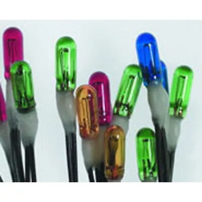 Miniatronics 18-A12-20 12 Volt 2.4mm Assorted Colored Light Bulbs (Set Of 20) • $21.99
