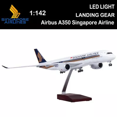 1/142 Singapore Airlines LED Light Plane Airplane Model A350 Passenger Aircraft • $89.99