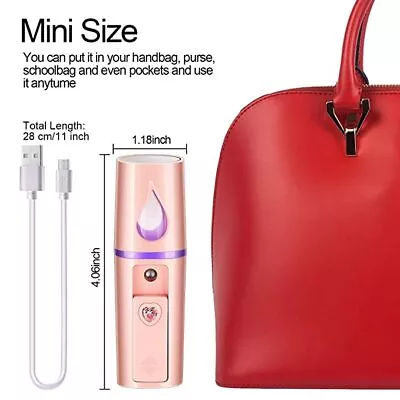 Nano Facial Mister Portable Mini Face Mist Steamer Handy Mist Sprayer • $6.88