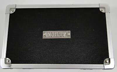 Vaultz Locking Supplies Box Black W/Silver Trim NEW 8 1/4 X 5 3/16 X 2 1/2 • $15