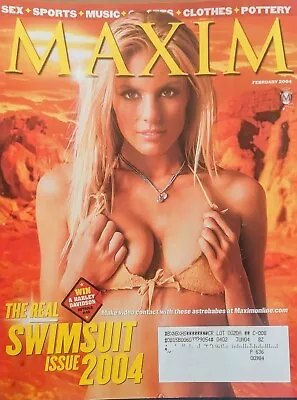 Maxim Magazine 74 Swimsuit Issue Michelle Hunziker Paige Butcher February 2004 • $12