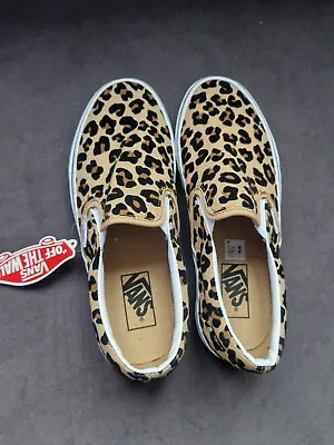 BNWT Leopard Print Vans Classic Slip On Style In Size 6 • £60