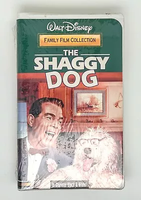 Vintage THE SHAGGY DOG Walt Disney Family Film VHS Tape Clamshell Case SEALED! • $19.99