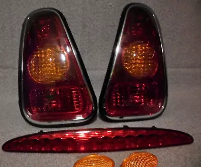 Mini Cooper 2002-2006 TAIL LIGHTS THIRD BRAKE LIGHT AMBER MARKERS NEW PARTS • $179.99