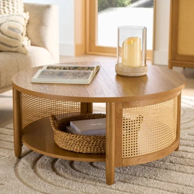 $283.84 • Buy Springwood Caning Coffee Table, Light Honey