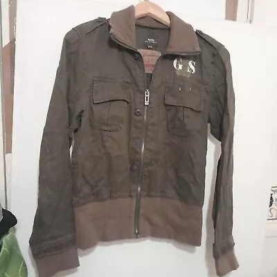 G-Star Mens Green Marshall Flight Shirt Jacket Size Medium  • £15