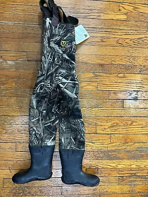 TideWe Camo Hunting Waders 600g Insulation Waterproof Realtree Max 5 Ssize 6/7 • $49